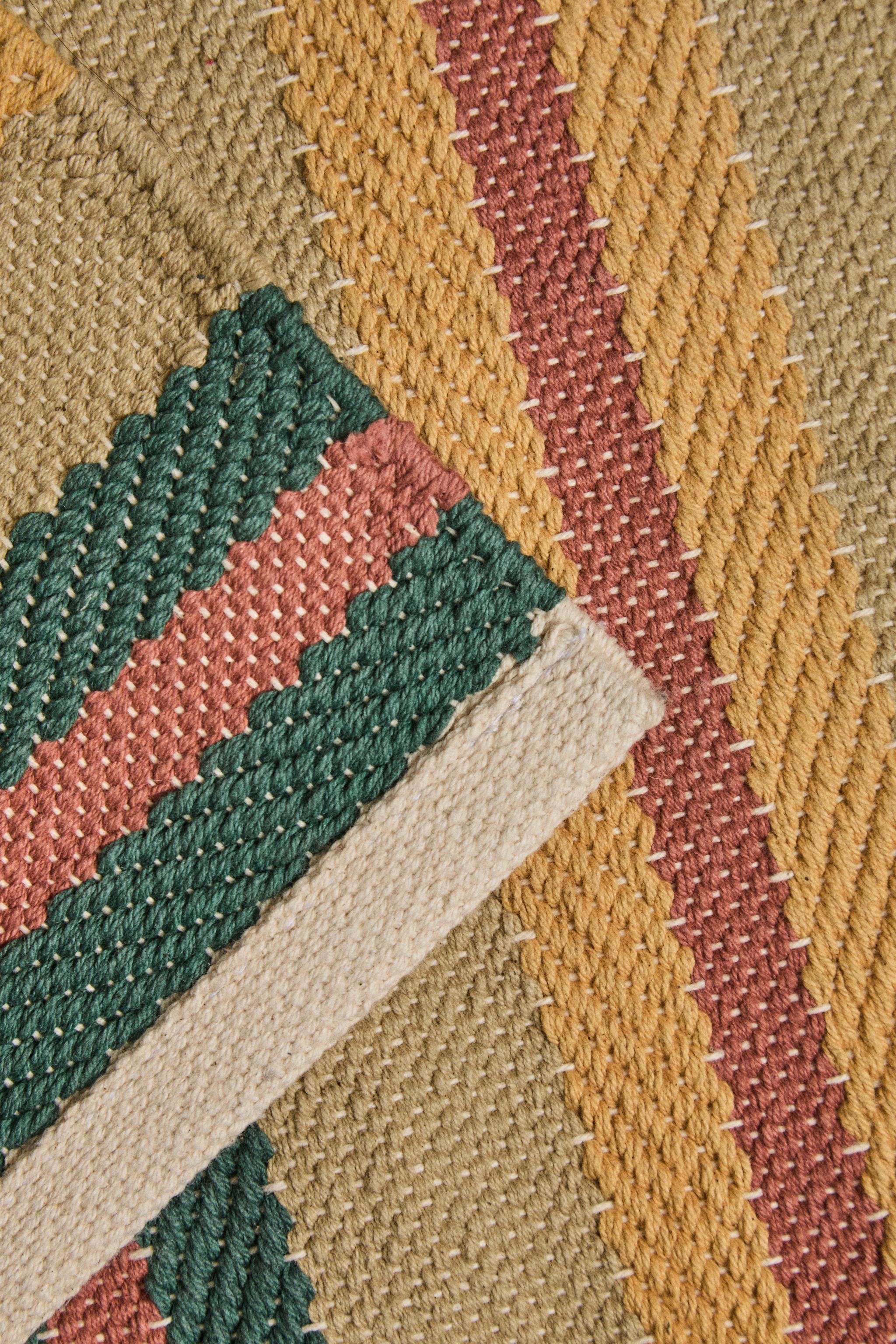 STRIPED AREA RUG